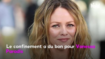 VOICI - Vanessa Paradis fait de rares confidences sur sa vie confinée avec ses enfants dans Quotidien