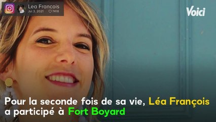 VOICI : Léa François dévoile des images de son passage dans Fort Boyard, ses fans et ses collègues se marrent
