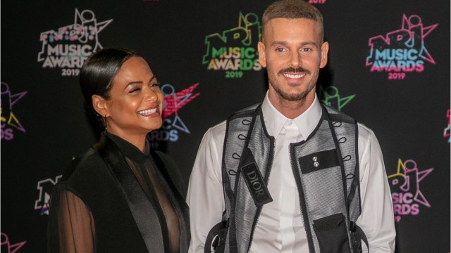 VOICI - PHOTOS Matt Pokora et Christina Milian au mariage de Gaël Monfils : découvrez le look chic du couple