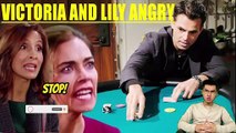 CBS Y&R Spoilers Billy becomes addicted to gambling, Lily and Victoria get frustrated and leave him