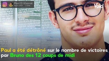 VOICI : 12 coups de midi : cette crainte de Bruno qui a gâché sa victoire sur le champion Paul