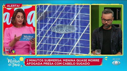 Para salvar Maria Rita, de 13 anos, foi preciso cortar seu cabelo com uma faca.