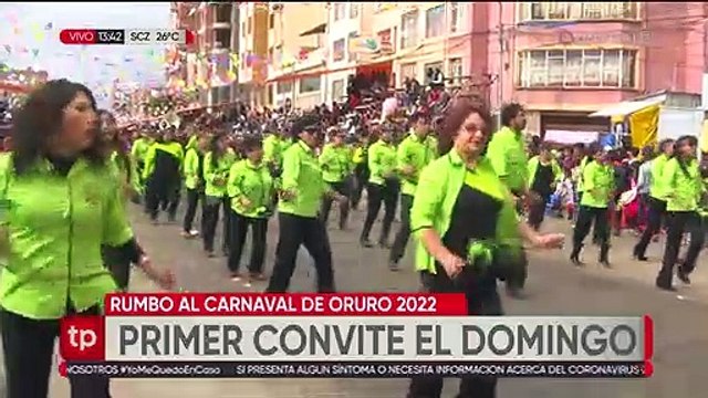 Confirman que para este domingo la realización del primer convite del Carnaval de Oruro