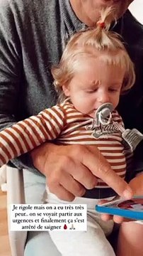 Adriann, le fils de Jesta et Benoît s'est blessé