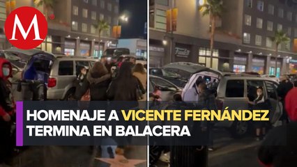 Reportan tiroteo durante homenaje a Vicente Fernández en Paseo de la Fama de Hollywood