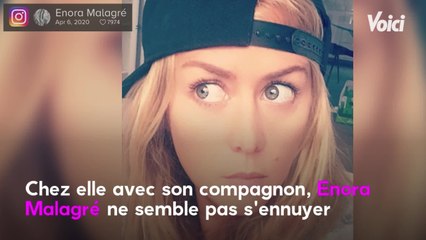 VOICI - PHOTO Enora Malagré sexy en bikini, elle se la joue « James Bond Girl "