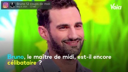 Voici - Les 12 Coups de midi : Bruno, l'actuel maître, est-il toujours célibataire ? Il répond