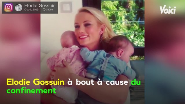 VOICI : Elodie Gossuin confinée : elle est à deux doigts de craquer avec ses 4 enfants à la maison