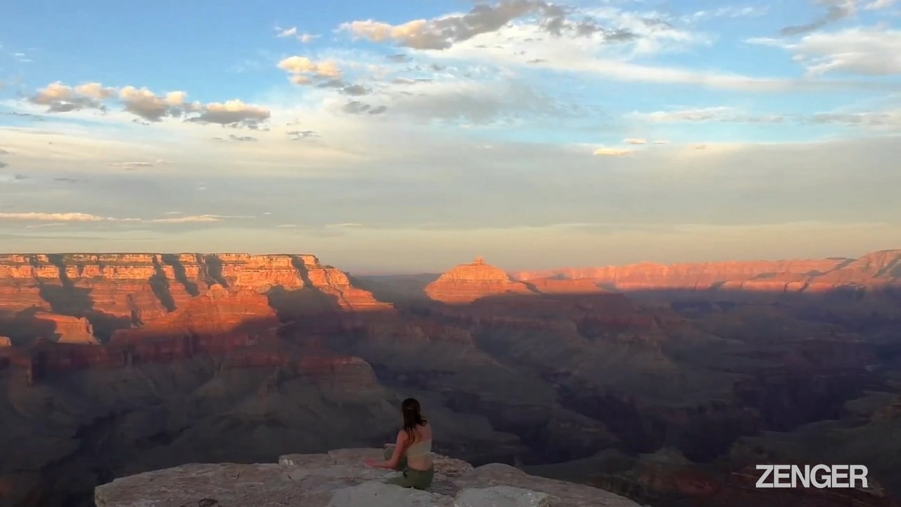 Historic Blood Cherokee Dancer With Performs In Tune With The Grand Canyon.mp4
