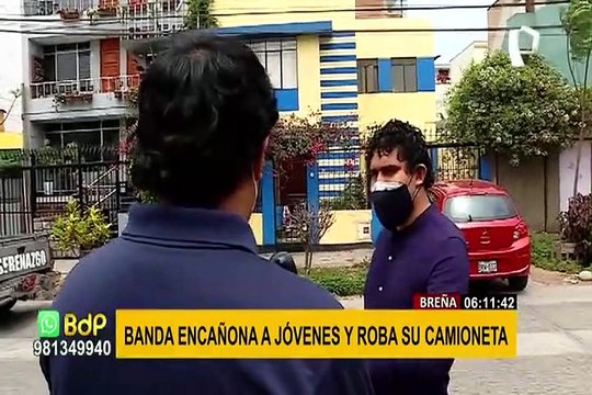 Delincuentes encañonan a grupo de jóvenes para robarles su camioneta en Breña