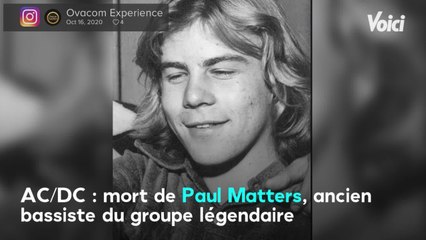 VOICI-AC/DC : mort de Paul Matters, ancien bassiste du groupe légendaire