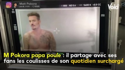 VOICI : M Pokora papa poule : il partage avec ses fans les coulisses de son quotidien surchargé