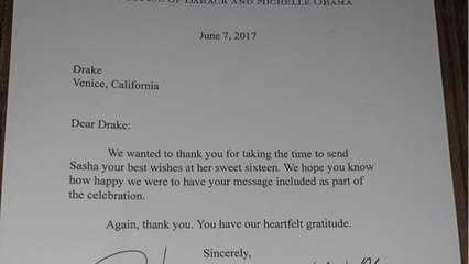 VOICI - Drake : comment il s’est mis la famille Obama dans la poche...