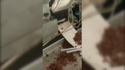 KIRIKKALE - İmalathaneye dönüştürülen ahırda 13 bin 220 makaron ele geçirildi