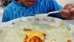 Part 5 Mukbang Kid makan nasi omelet lucu di Sanrio Rainbow World Restaurant sanrio puroland Tokyo Jepang