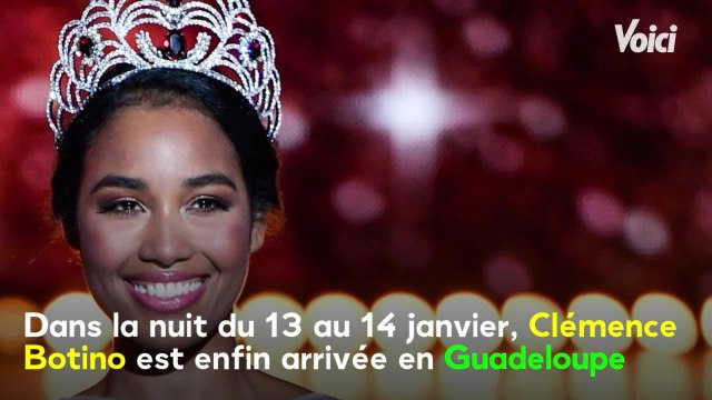 VOICI - Miss France 2020 de retour en Guadeloupe : un accueil triomphal pour Clémence Botino