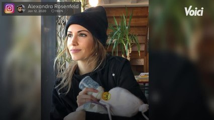VOICI // PHOTO Alexandra Rosenfeld Prend La Pose Avec Sa Petite Jim Et Elle Fait Des Jalouses ! (1)