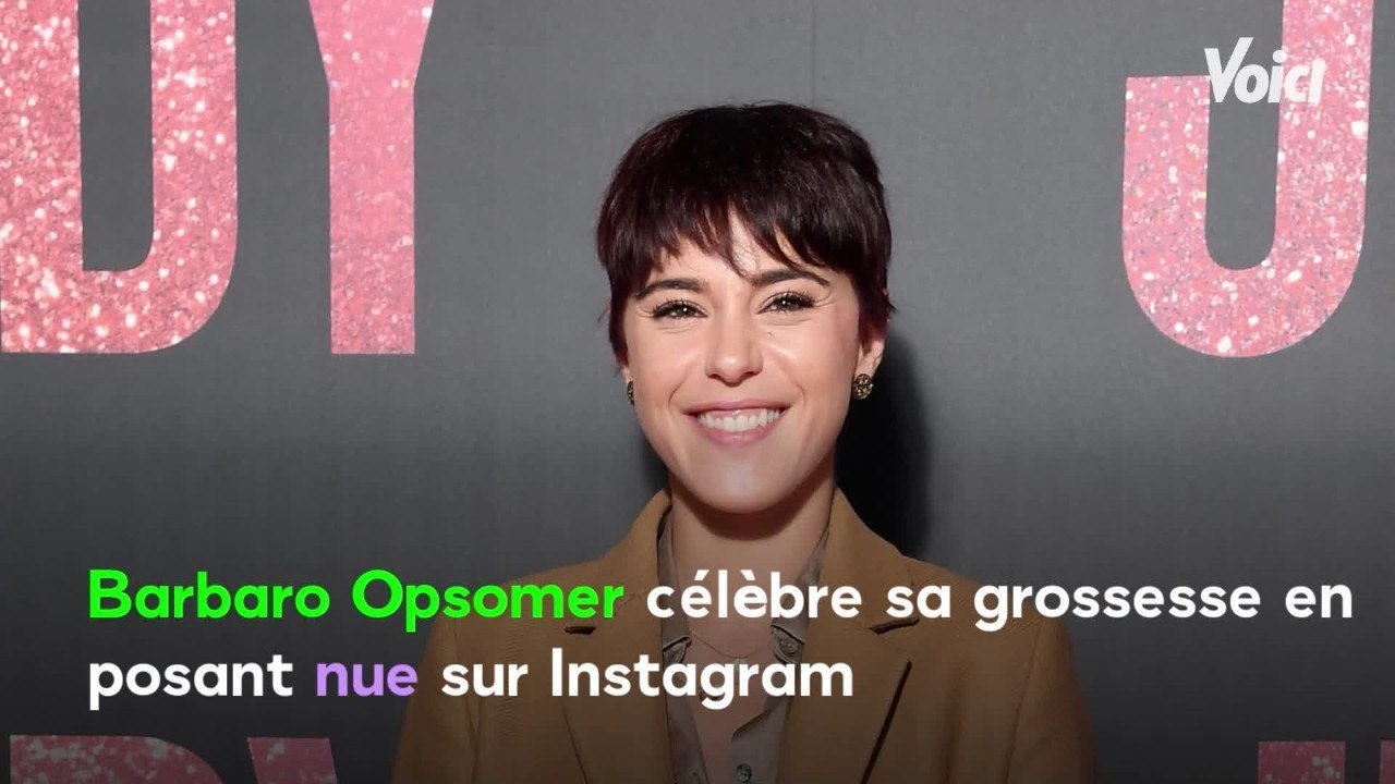 Voici - PHOTO Barbara Opsomer enceinte : l'actrice se met à nu pour célébrer sa grossesse