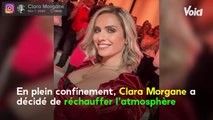 VOICI - PHOTO Clara Morgane fait monter la température en maillot de bain noir