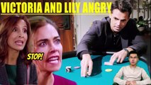 CBS Y&R Spoilers Billy becomes addicted to gambling, Lily and Victoria get frustrated and leave him