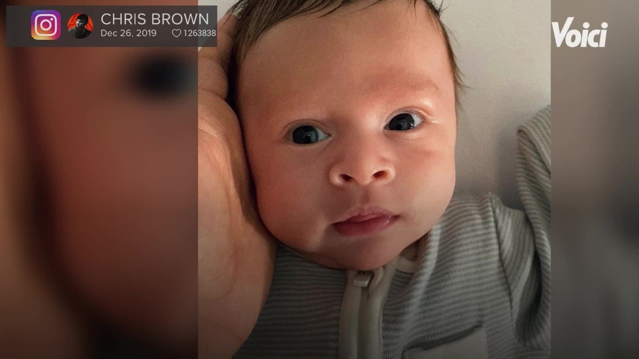 VOICI - V2 PHOTO Chris Brown : Son Fils Est Son Portrait Craché (2)