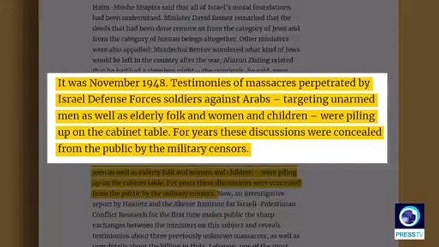 Classified documents detail 1948 Nakba massacres of Palestinians by Israeli forces