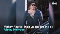 VOICI - Laeticia Hallyday émue par l'hommage de Mickey Rourke à Johnny, elle le remercie avec un vibrant message