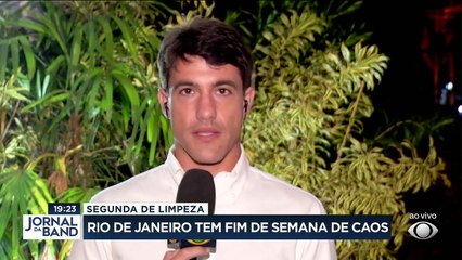 No Rio de Janeiro, a segunda-feira foi de limpeza no dia seguinte ao temporal que caiu no final da tarde de domingo.