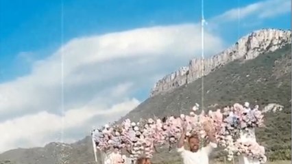 Voici - Kamila et Noré (Secret Story) organisent une gender reveal party géante, Twitter s’enflamme
