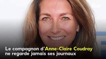 VOICI-Anne-Claire Coudray : pourquoi son compagnon ne regarde JAMAIS ses JT