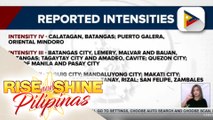 5.5 magnitude na lindol, tumama sa bahagi ng Paluan, Occidental Mindoro