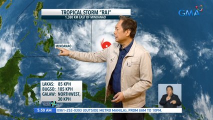 Weather update as of 6:00 a.m. (December 14, 2021) | UB