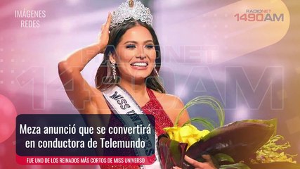 Andrea Meza ahora conductora de Televisión