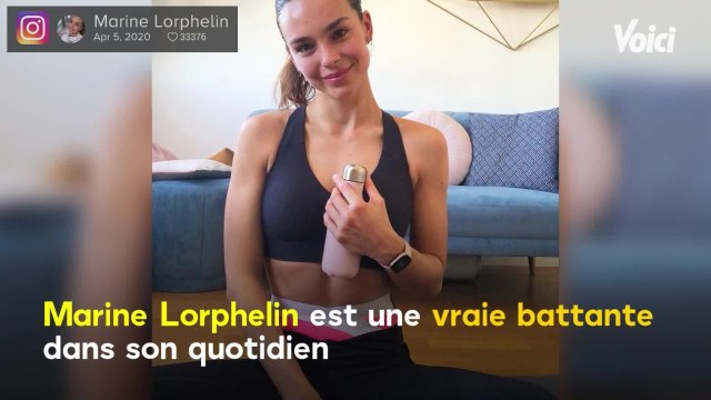 VOICI : Marine Lorphelin : après ses dures journées à l'hôpital, elle partage sa méthode pour être en forme
