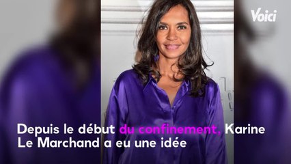 VOICI - Karine Le Marchand : pourquoi fait-elle ses lives Instagram dans sa voiture ?