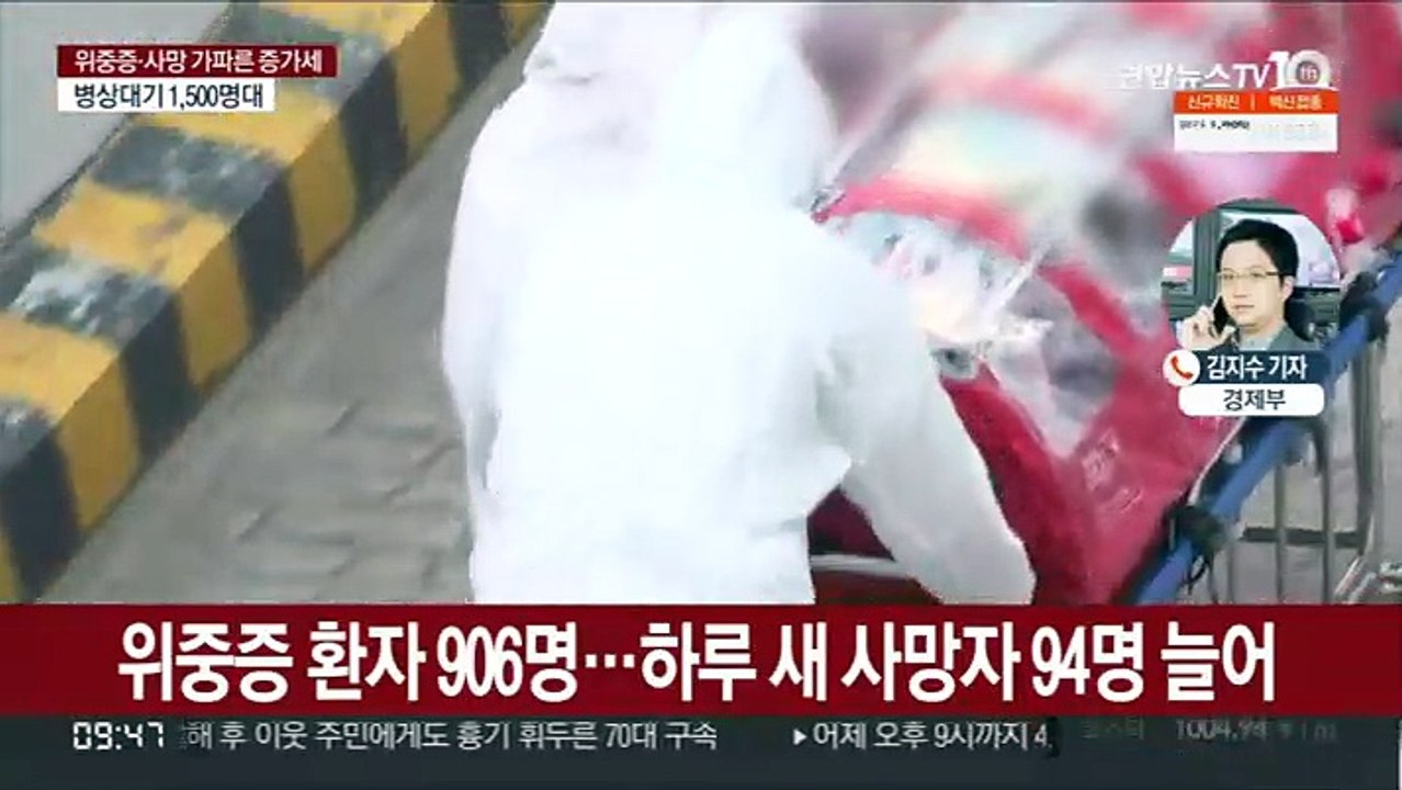 하루 사망자 100명 육박…위중증 900명도 넘어
