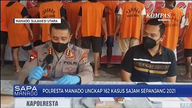 Polresta Manado Ungkap 162 Kasus Sajam Sepanjang 2021