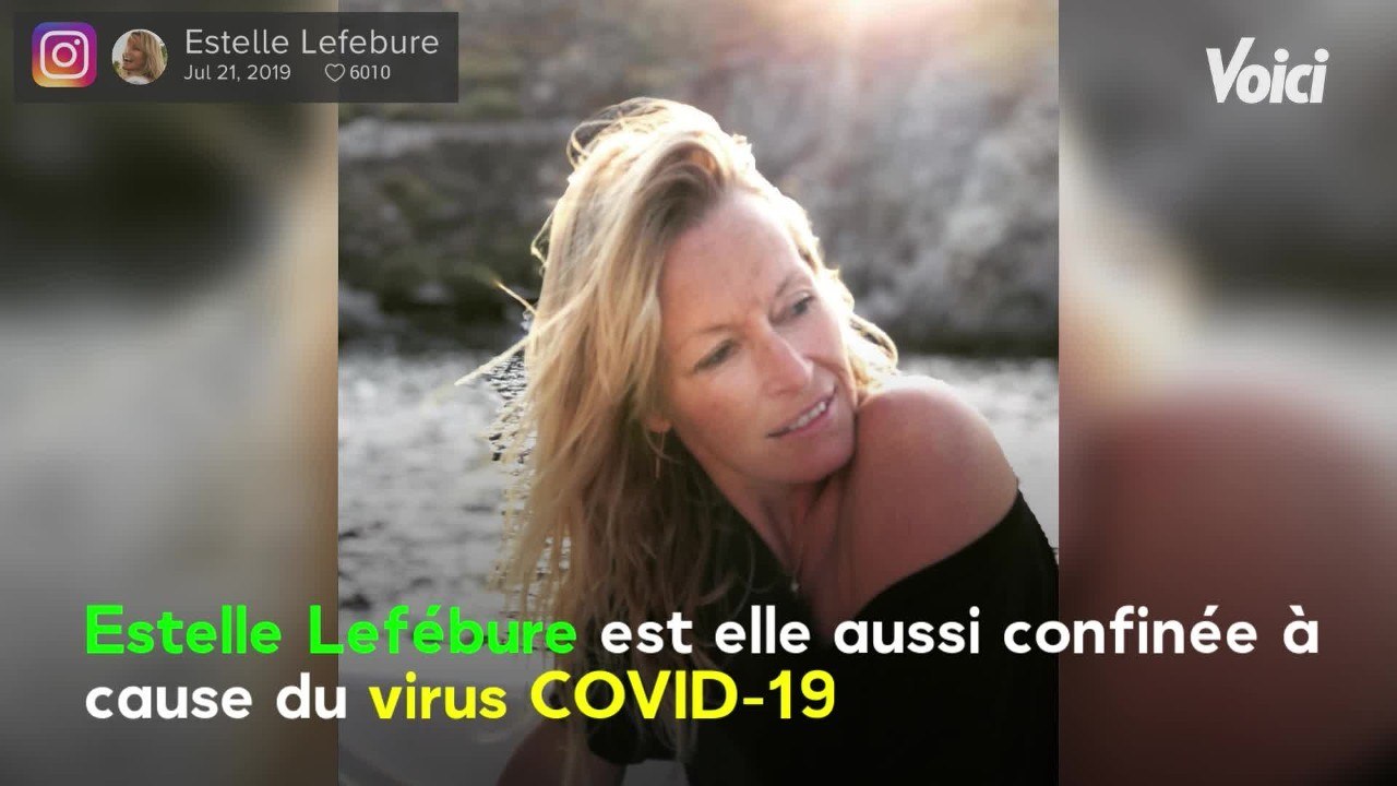 VOICI - Estelle Lefébure, confinée elle révèle son talent caché