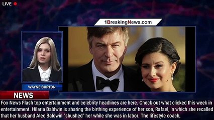 Télécharger la video: Hilaria Baldwin recalls Alec Baldwin 'shushing' her during birth of son: 'He sounded like an a - 1br