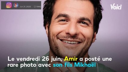VOICI - Amir poste un rare cliché de son fils Mikhaël, les internautes sous le charme