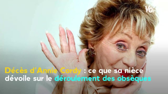 VOICI Mort d'Annie Cordy : sa nièce s'exprime sur le déroulement des obsèques
