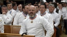 Voici - PHOTO Philippe Etchebest reçoit la visite surprise de deux candidats emblématiques de Top Chef 2020