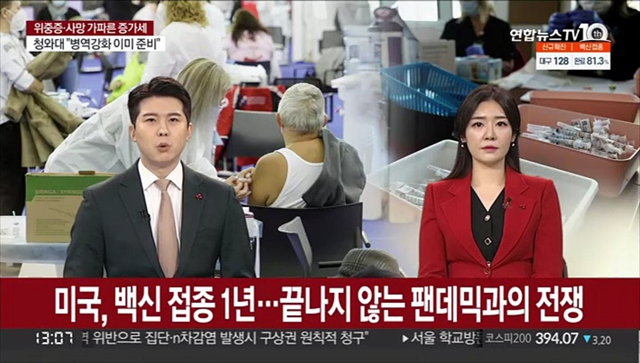미국, 코로나19 백신 접종 1년…끝나지 않는 팬데믹과의 전쟁