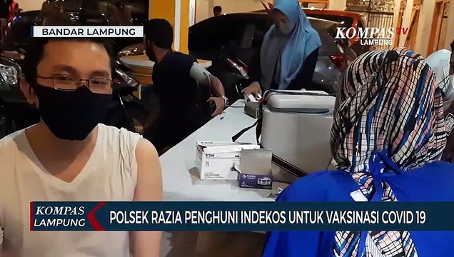 Polsek Razia Penghuni Indekos Untuk Vaksinasi Covid-19