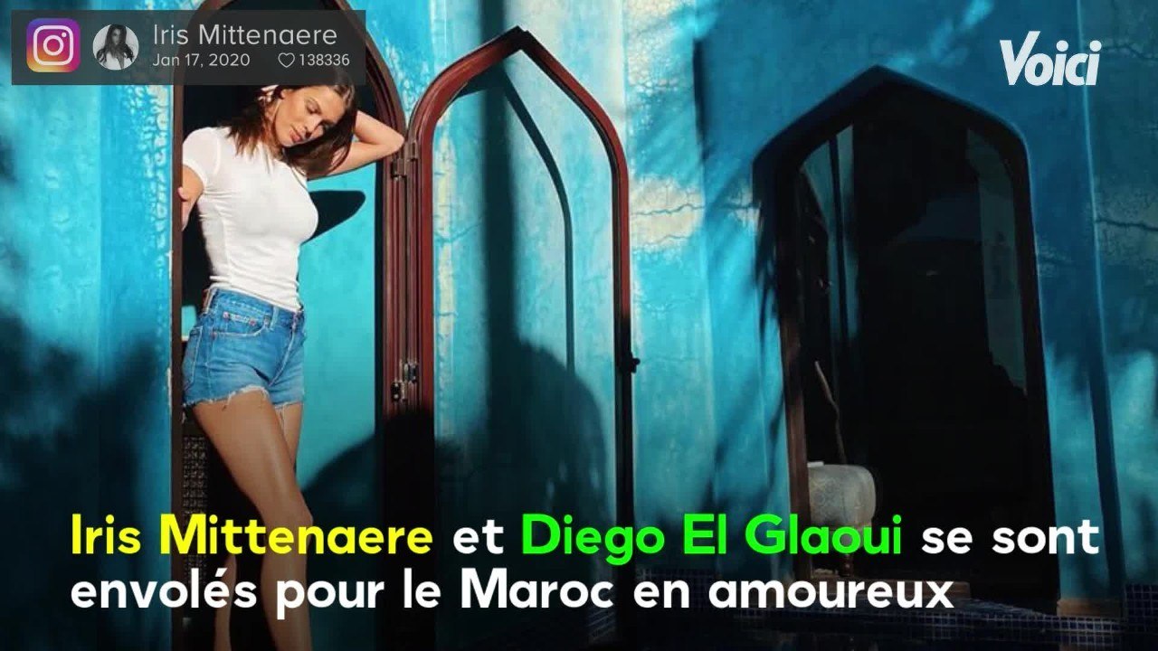 VOICI - PHOTO Iris Mittenaere et son chéri Diego El Glaoui nagent littéralement dans le bonheur