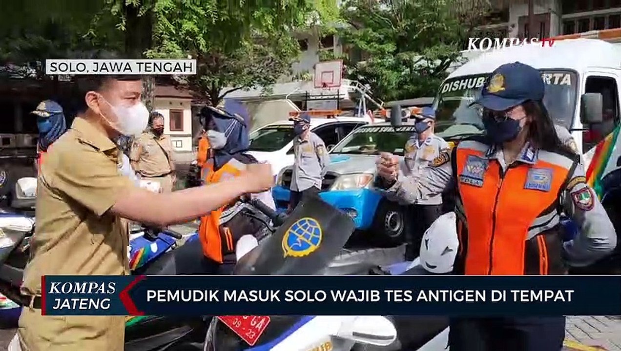 Pemudik Masuk Solo Wajib Tes Antigen di Tempat