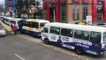 TEGUCİGALPA - Honduras'ta toplu taşıma araçlarının şoförlerinden protesto
