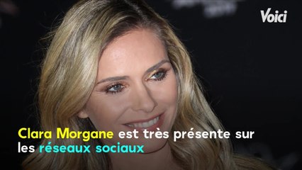 VOICI - PHOTO Clara Morgane prend la pose aux côtés de « sa merveille " et nous présente sa sœur