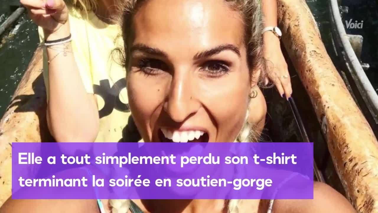 VOICI Cassandre (Koh-Lanta) perd son t-shirt en plein concert et termine en soutien-gorge