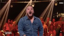 VOICI - La chanson secrète : François-Xavier Demaison survolté face à la surprise de sa femme Anaïs